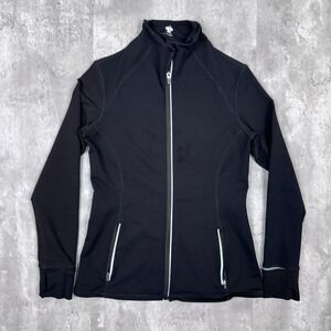 rabbit California Leading Lady Jacket Womens Small Black Full Zip Active Ski